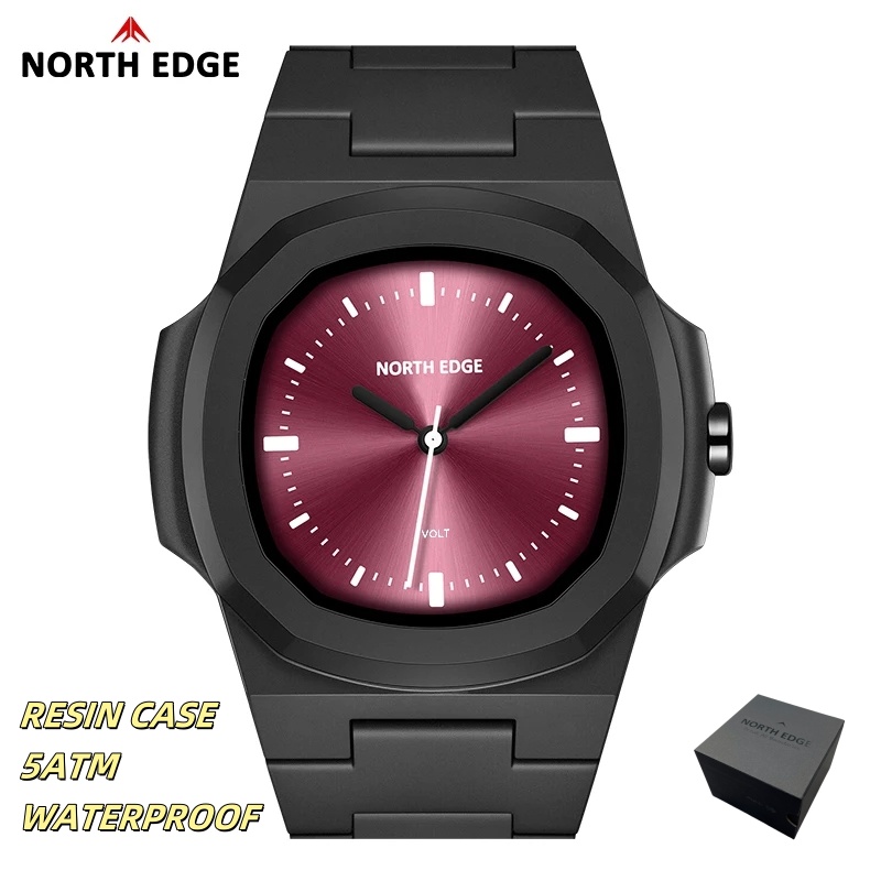 Men'S Fashion Box - NORTH EDGE ساعة للرجل جديد فولت