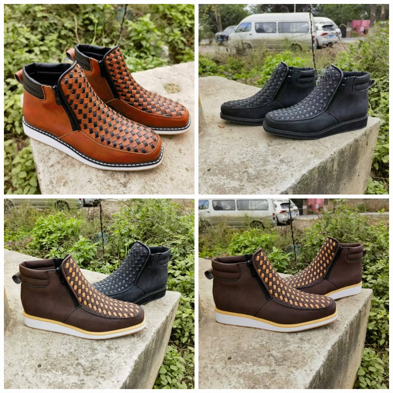 Mens Fashion Trend 2026 - أحذية رجالية عصرية بسحاب جانبي، أحذية