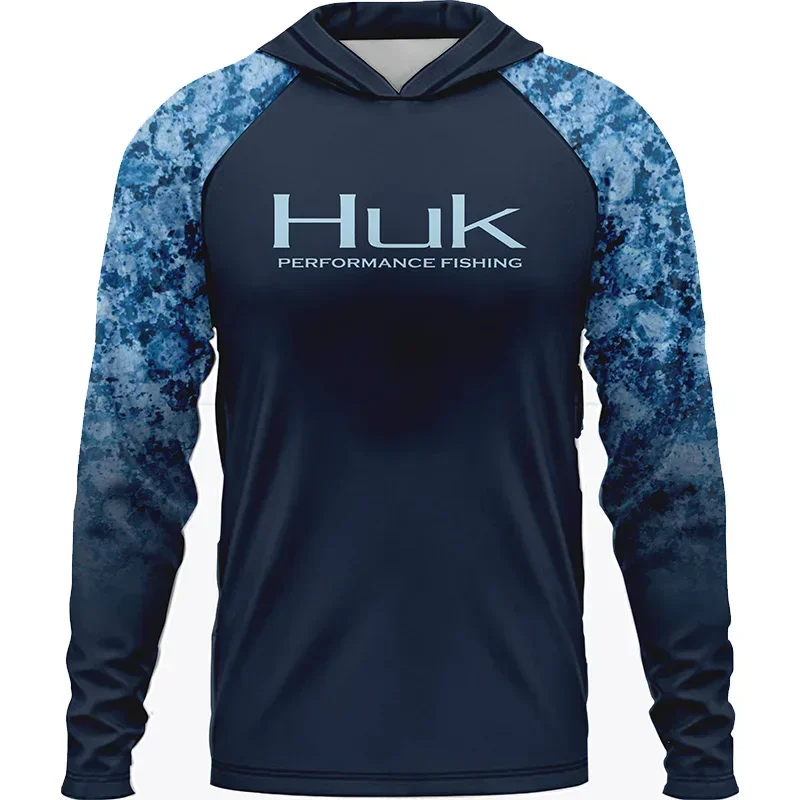 Men'S Fashion Over 50 - HUK الصيد طويلة الأكمام UPF 50