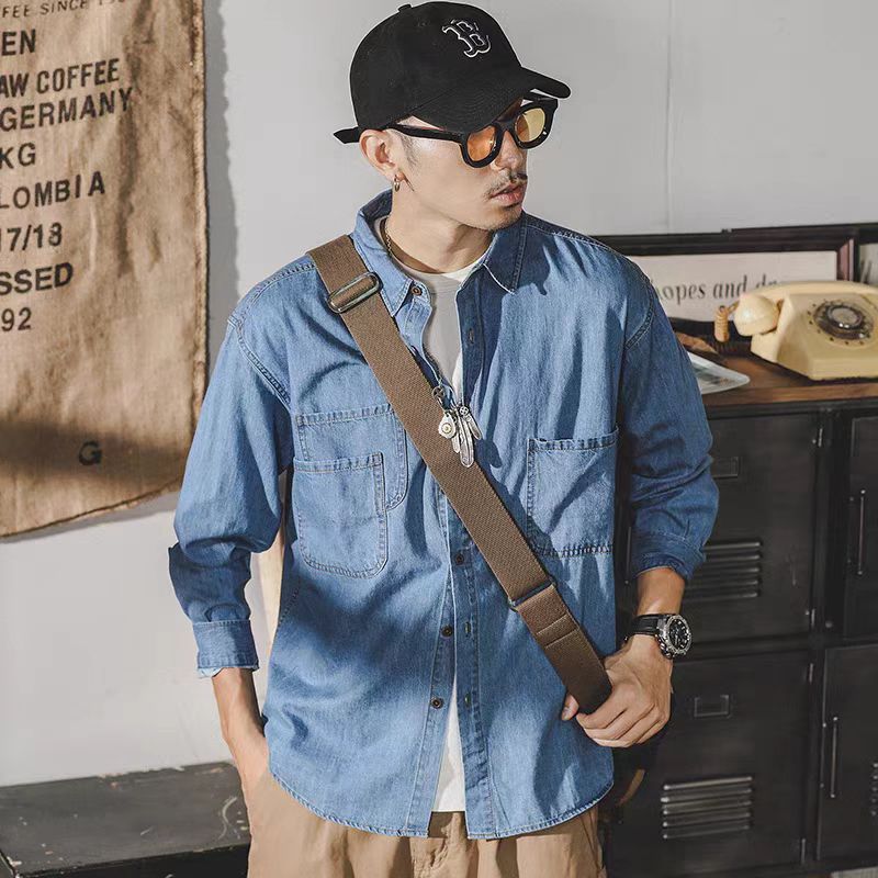 Mens Fashion Denim - سترة رجالي أمريكية من قماش الدنيم