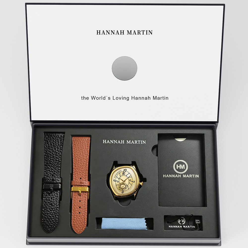 Men'S Fashion Box - ساعة رجالية فاخرة من HANNAH MARTIN،