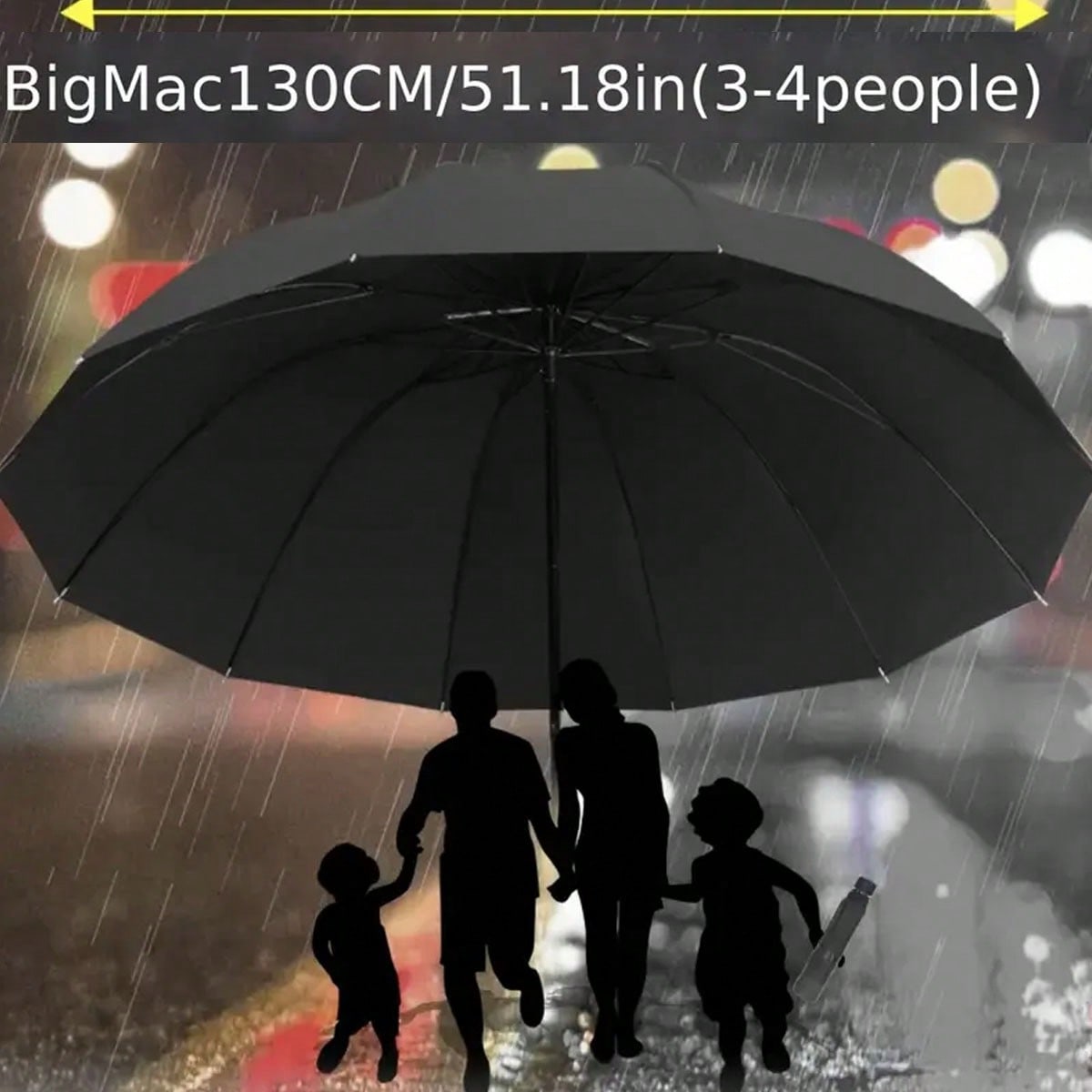 Men'S Fashion Umbrella - مظلة كبيرة الحجم بـ 12 ضلع