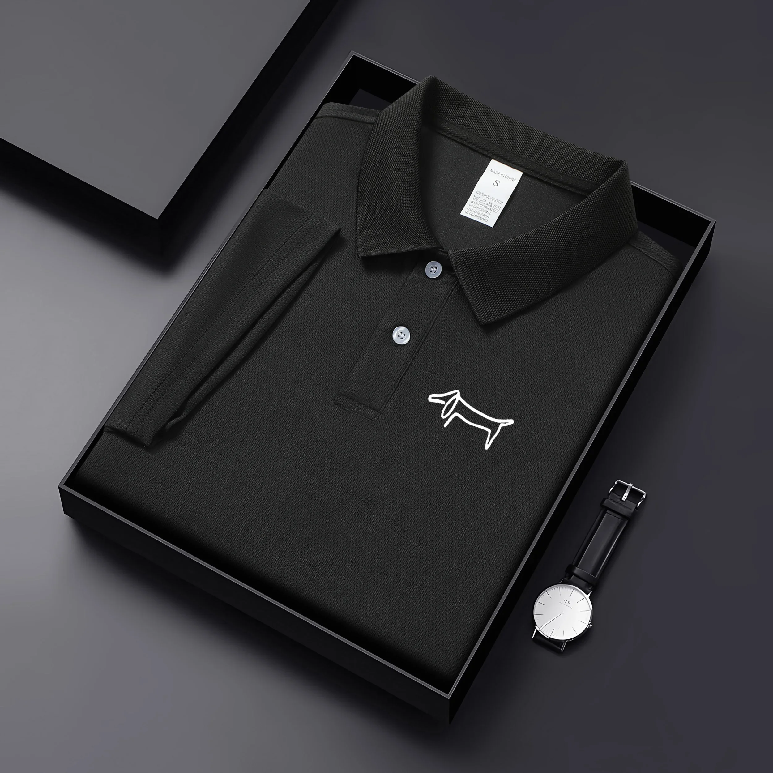 Men'S Fashion Golf Clothing - قميص بولو رجالي كوري عصري عالي