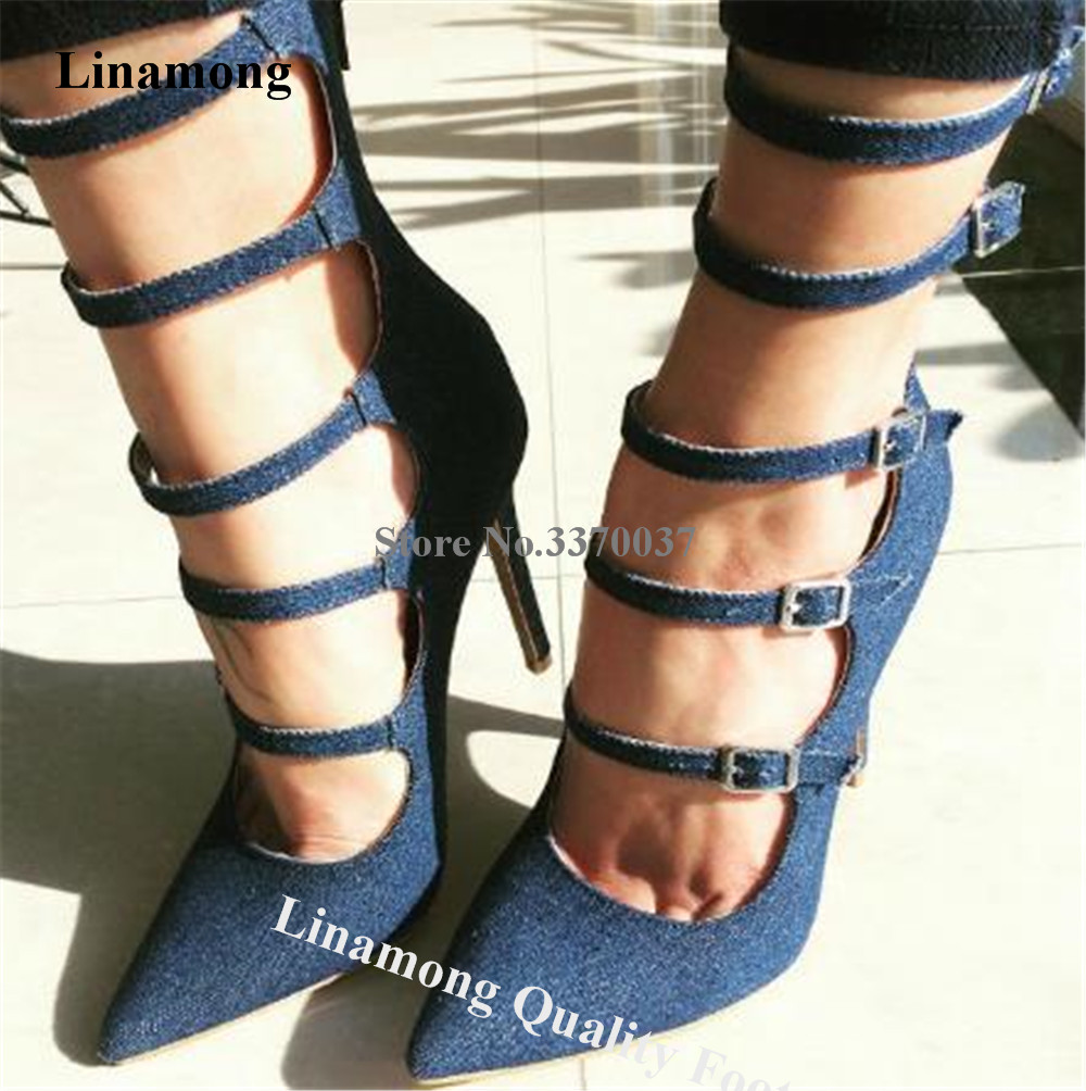 Mens Fashion Denim - Linamong أحدث الربيع مضخات مثير أشار
