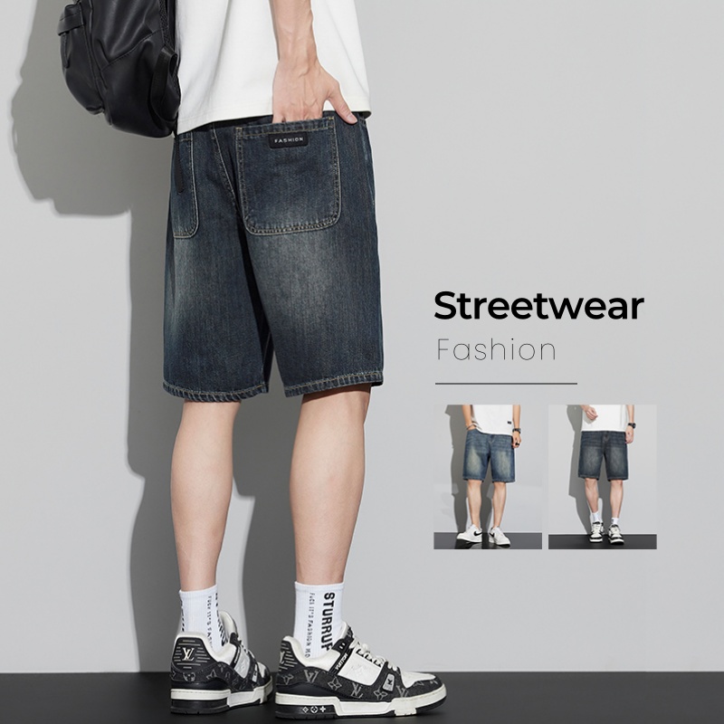 Men'S Fashion Jeans - الرجال خمر الدنيم السراويل الصيف رقيقة