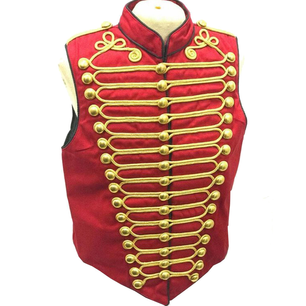 Tactical Vest Men - الكبار تأثيري روك باند الأحمر سترة