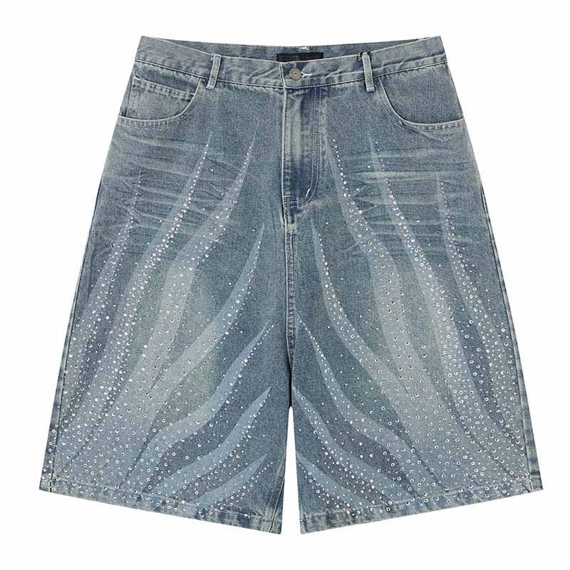 Men'S Fashion Jeans - شورتات جينز عصرية بتصميم هيب هوب