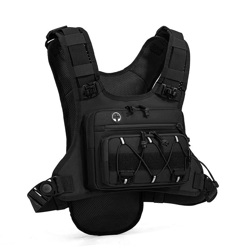 Tactical Vest Men - حقيبة تكتيكية للصدر وحقيبة ظهر للتخييم