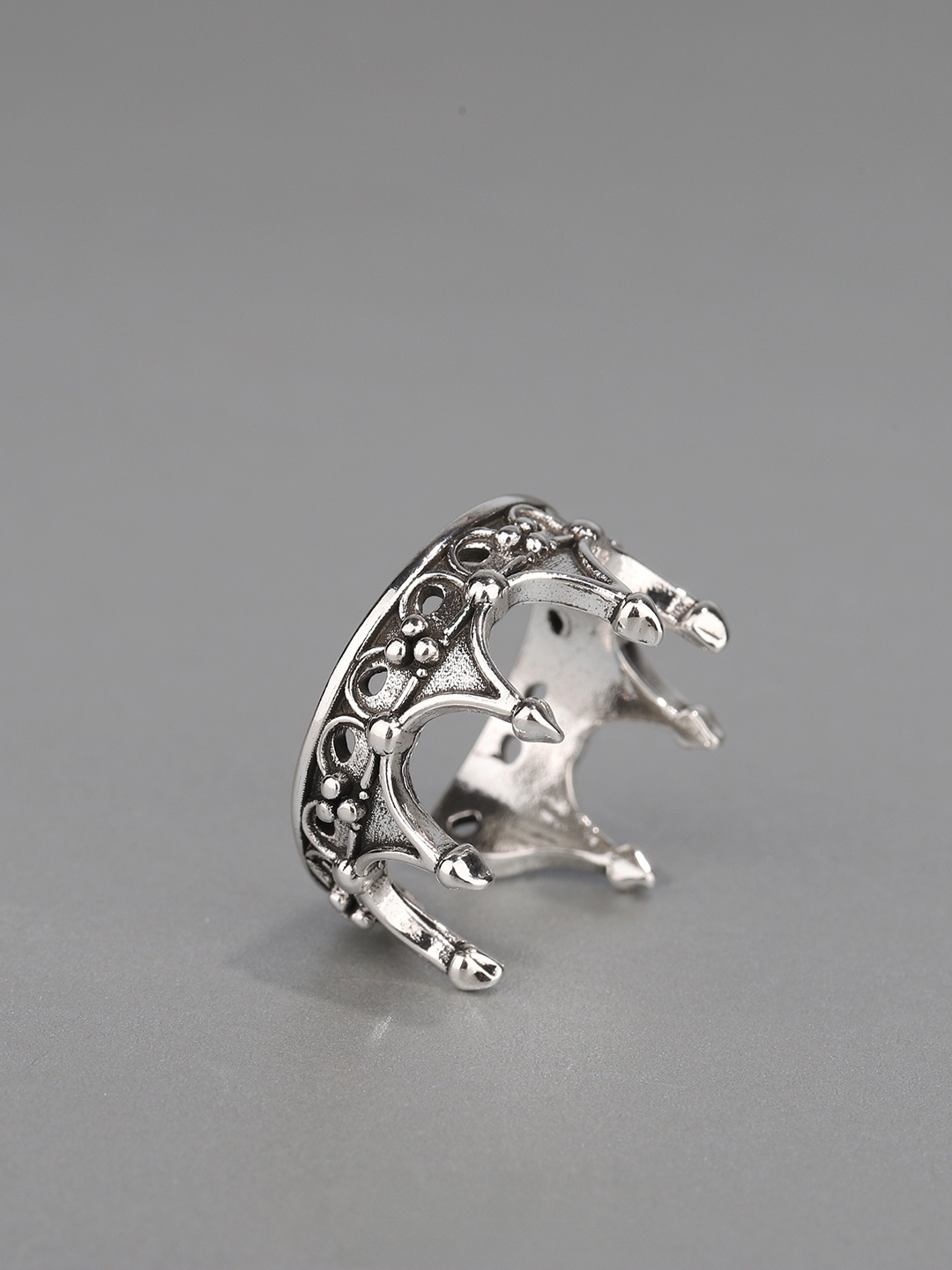 خاتم تاج قوطي قابل للتعديل بتص - مراجعة Men'S Fashion Rings وسعره