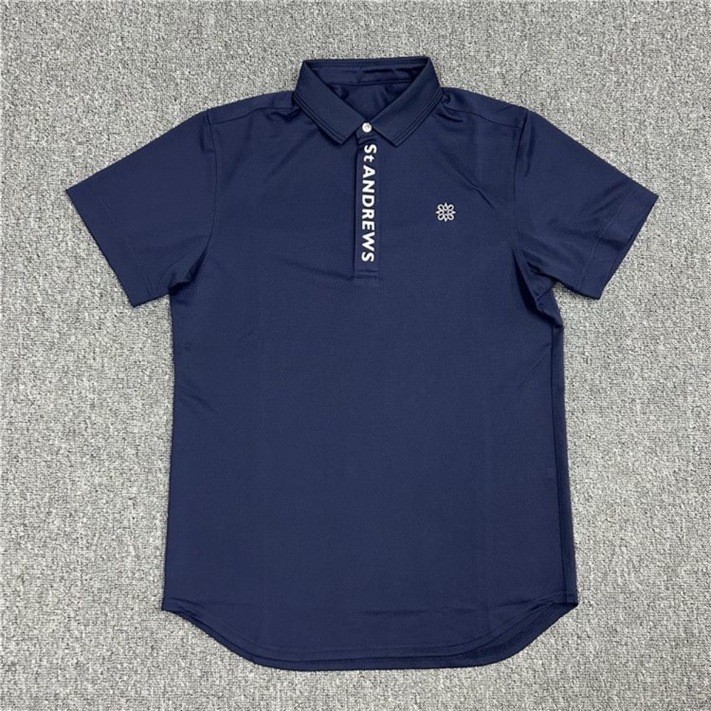 قميص بولو جديد من ST ANDREWS ل - مراجعة Men'S Fashion Golf Clothing وسعره