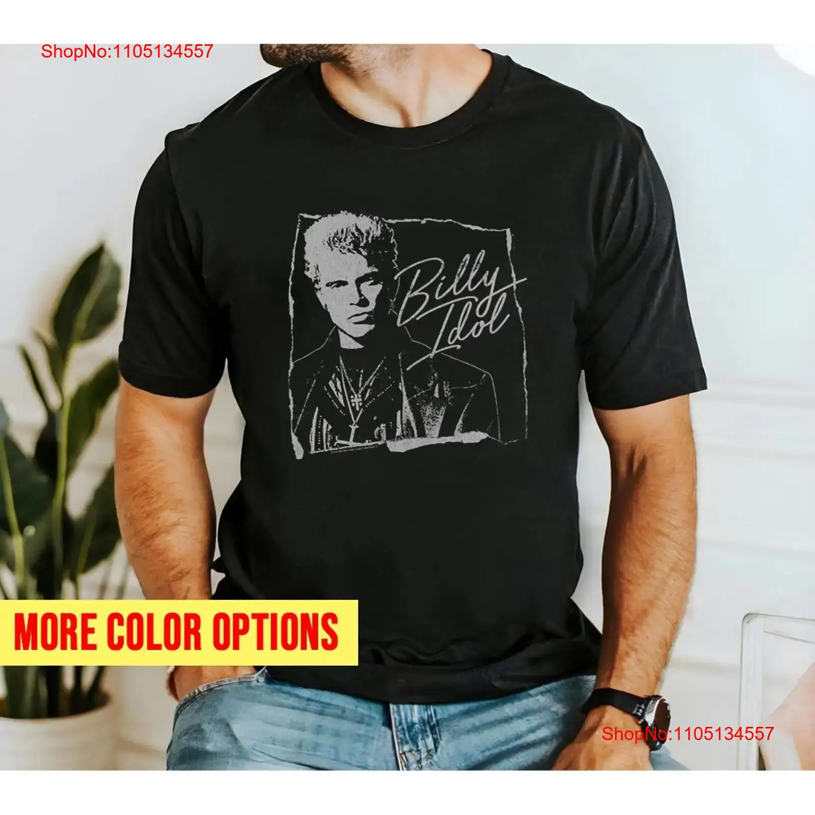 تي شيرت بيلي أيدول ممزق ومخطوط - مراجعة Men'S Fashion Everyday وسعره