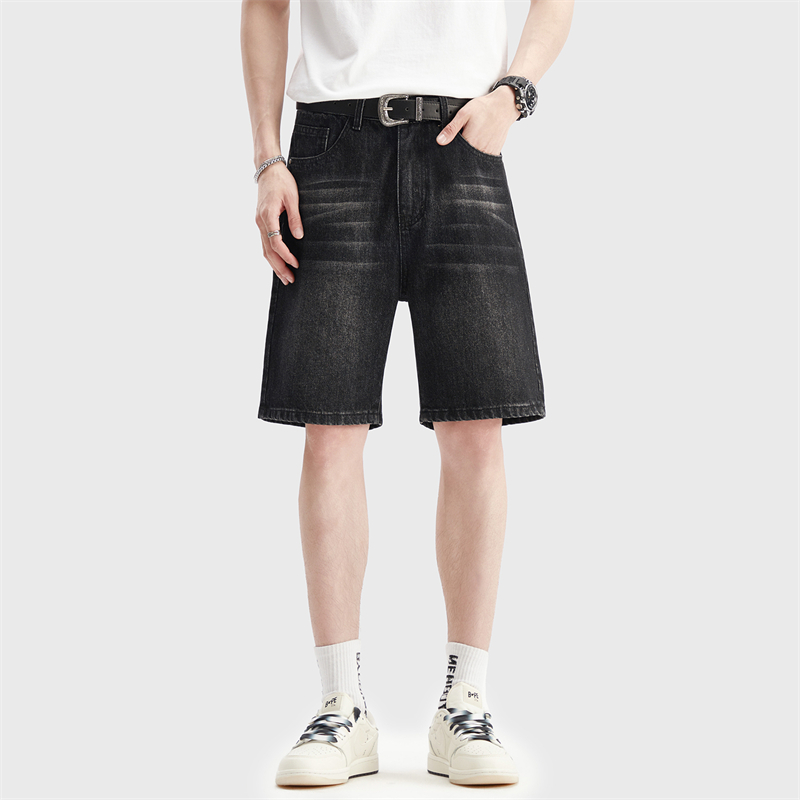 شورت جينز رجالي صيفي رفيع أسود - مراجعة Men'S Fashion Jeans وسعره