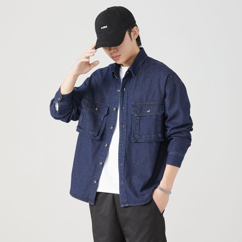 القطن الخالص الأدوات قمصان الر - مراجعة Mens Fashion Denim وسعره