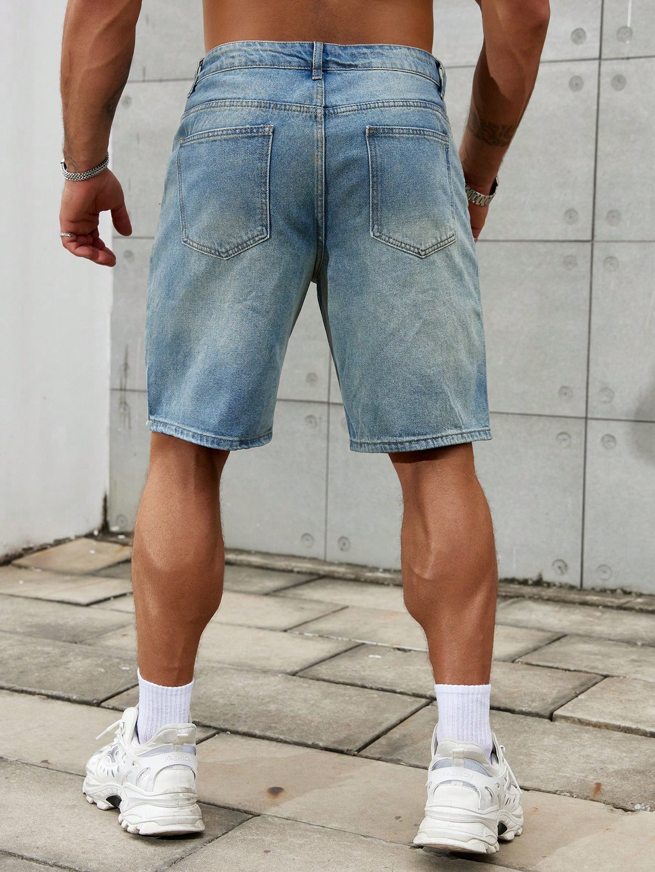 جينز قطني قصير ممزق للرجال ، د - مراجعة Men'S Fashion Jeans وسعره