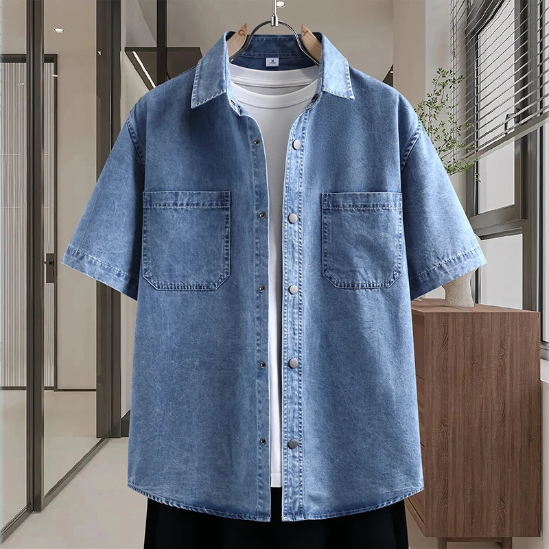 قميص دينيم رجالي رفيع جديد لصي - مراجعة Mens Fashion Denim وسعره