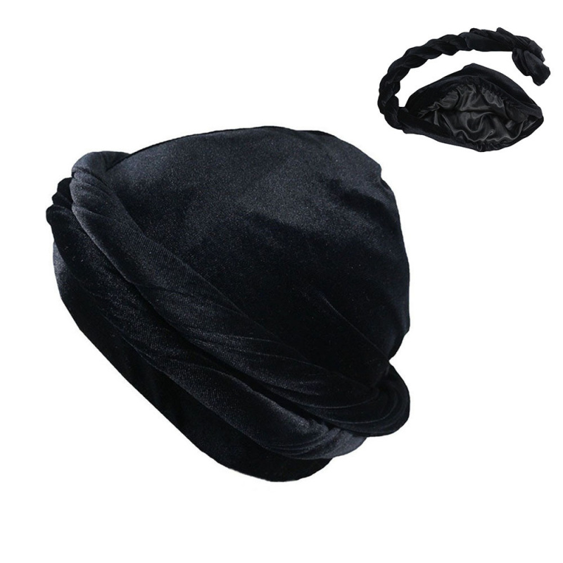 بلون الرجال المخملية وشاح الرأ - مراجعة Men'S Fashion Head Scarf وسعره