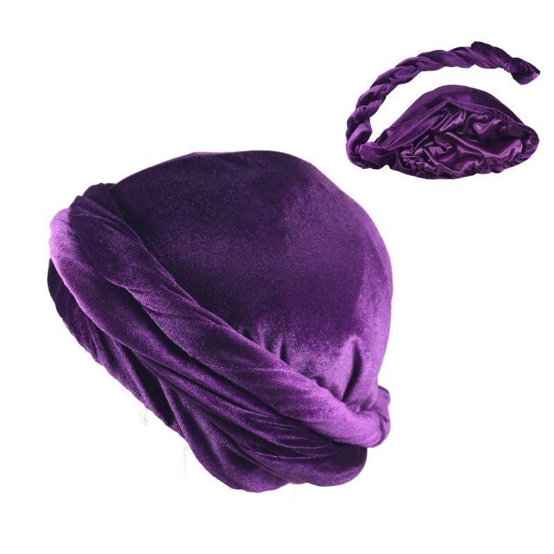 بلون الرجال المخملية وشاح الرأ - مراجعة Men'S Fashion Head Scarf وسعره