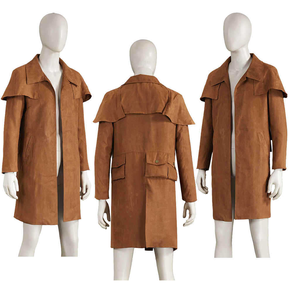 الصحراء الحارس أنيمي تأثيري خن - مراجعة Trench Coat Men وسعره