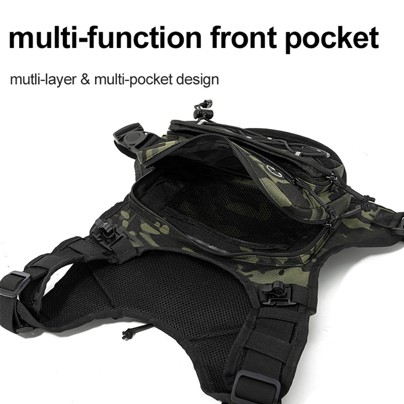 حقيبة تكتيكية للصدر وحقيبة ظهر - مراجعة Tactical Vest Men وسعره