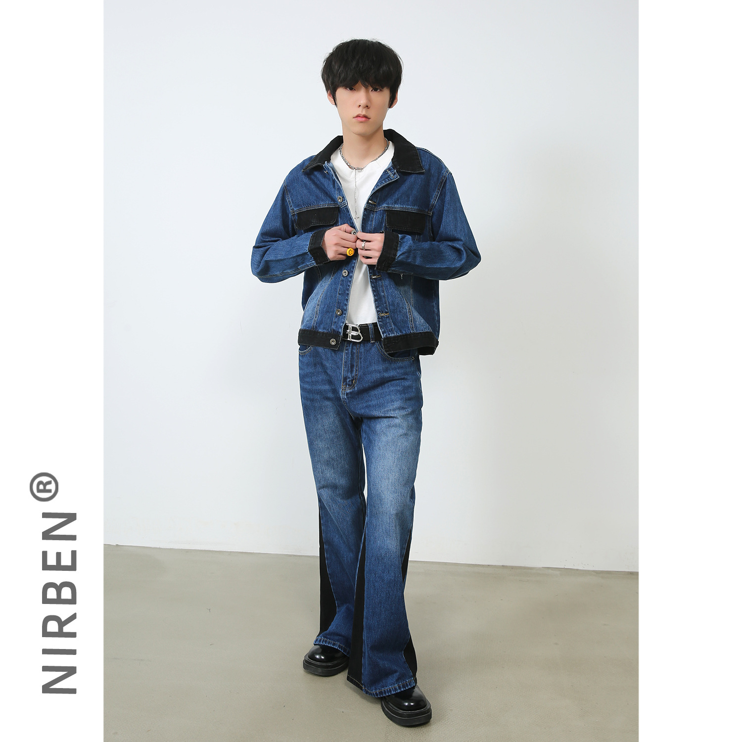 طقم جاكيت دنيم جديد للرجال، مع - مراجعة Mens Fashion Denim وسعره