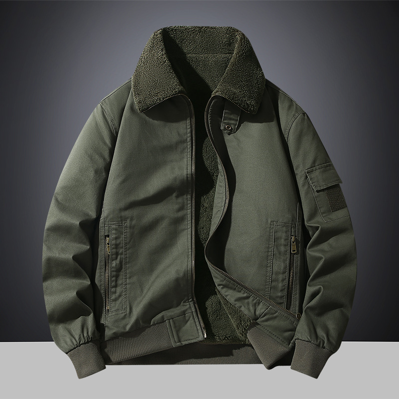 سترة شتوية مبطنة بالفرو الصناع - مراجعة Sherpa Jacket Fleece وسعره